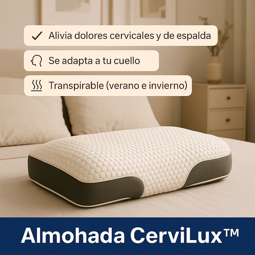 Almohada CerviLux™ - Redescubre el placer de despertar sin dolores