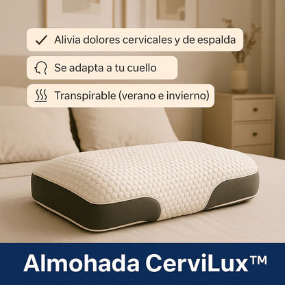 Almohada CerviLux™ - Redescubre el placer de despertar sin dolores